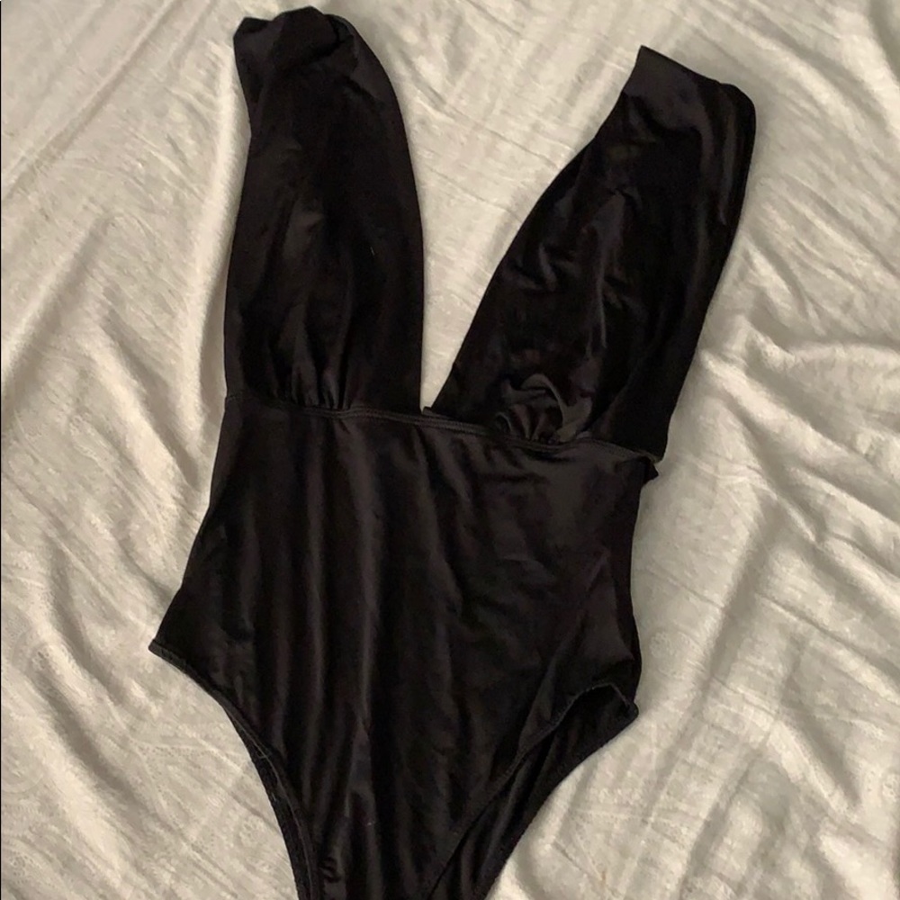 Black body suit sleeveless tank top style